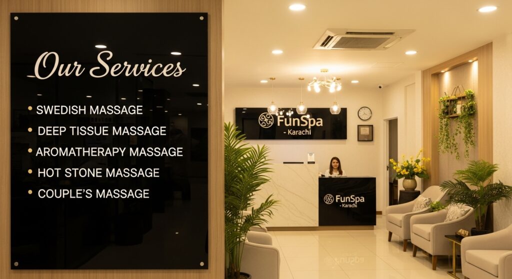 Our  Services in Massage Center in Karachi